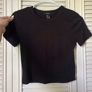 Classic Black Crop Top Small